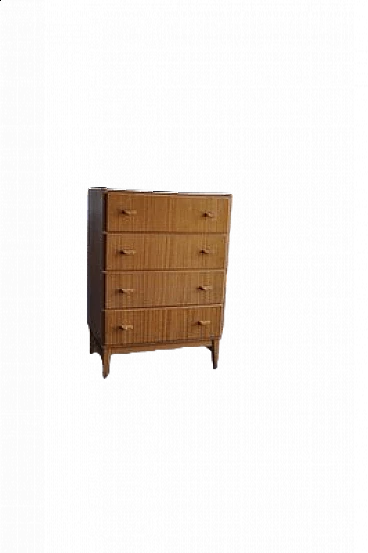 Scandinavian style chest of drawers in wood, 1960s