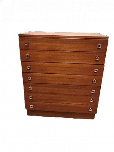 English chest of drawers in teak, 1960s