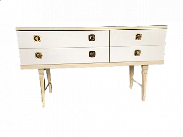 Chest of drawers in white lacquered wood by Austin Suite, 1960s