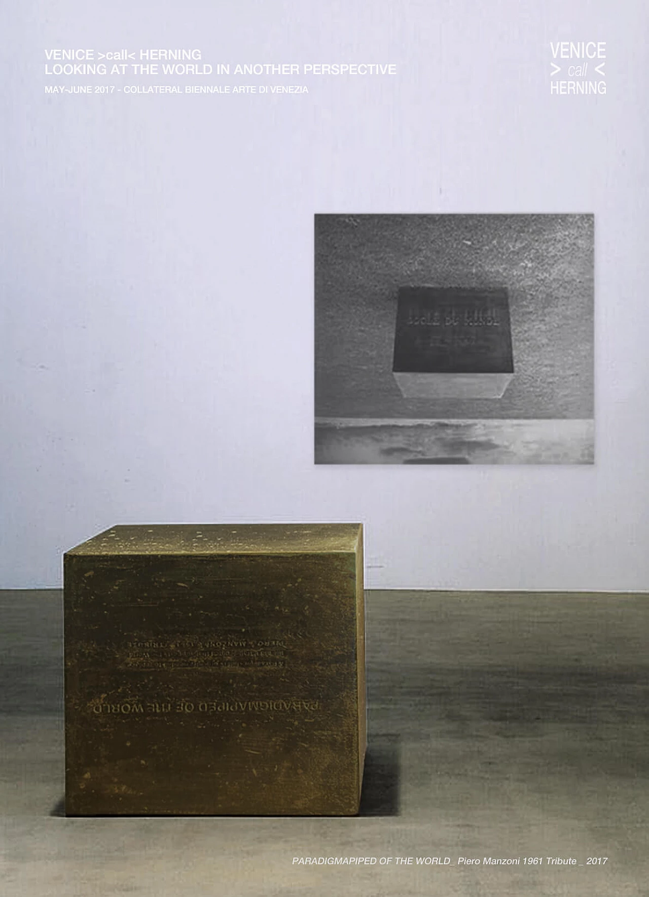 Paradigmapiped of the world - homage to Piero Manzoni 1961, marble, resin and gold leaf sculpture, 2021 42