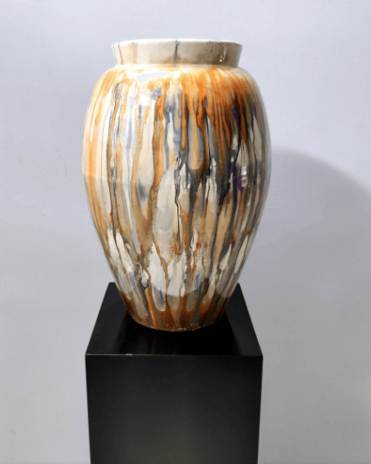 Vase in lacquered earthenware by Pasquinucci, 1940s 5