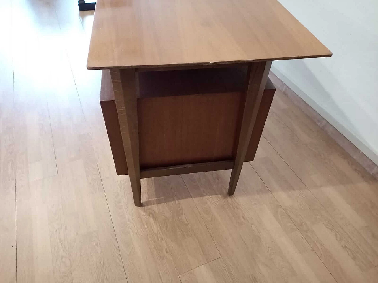 Teak and brass desk by Edmondo Palutari, 1950s 1332214