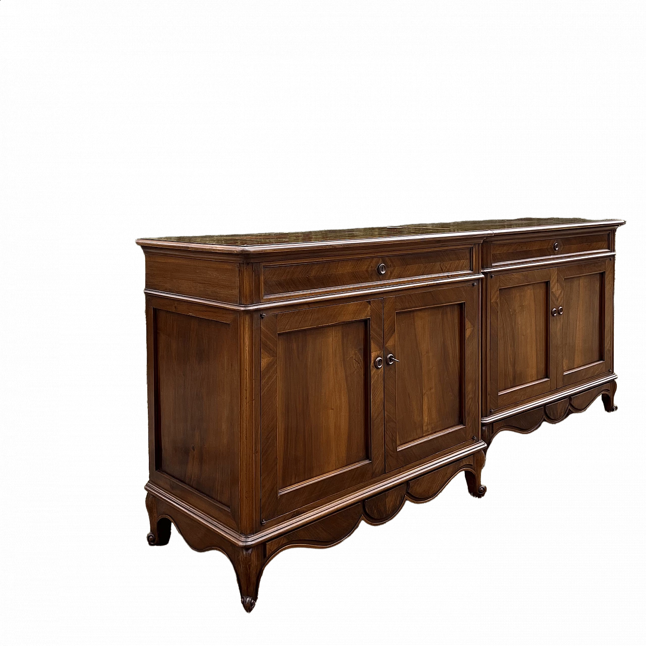 Pair of Italian walnut and briarwood sideboards, 19th century 1251931