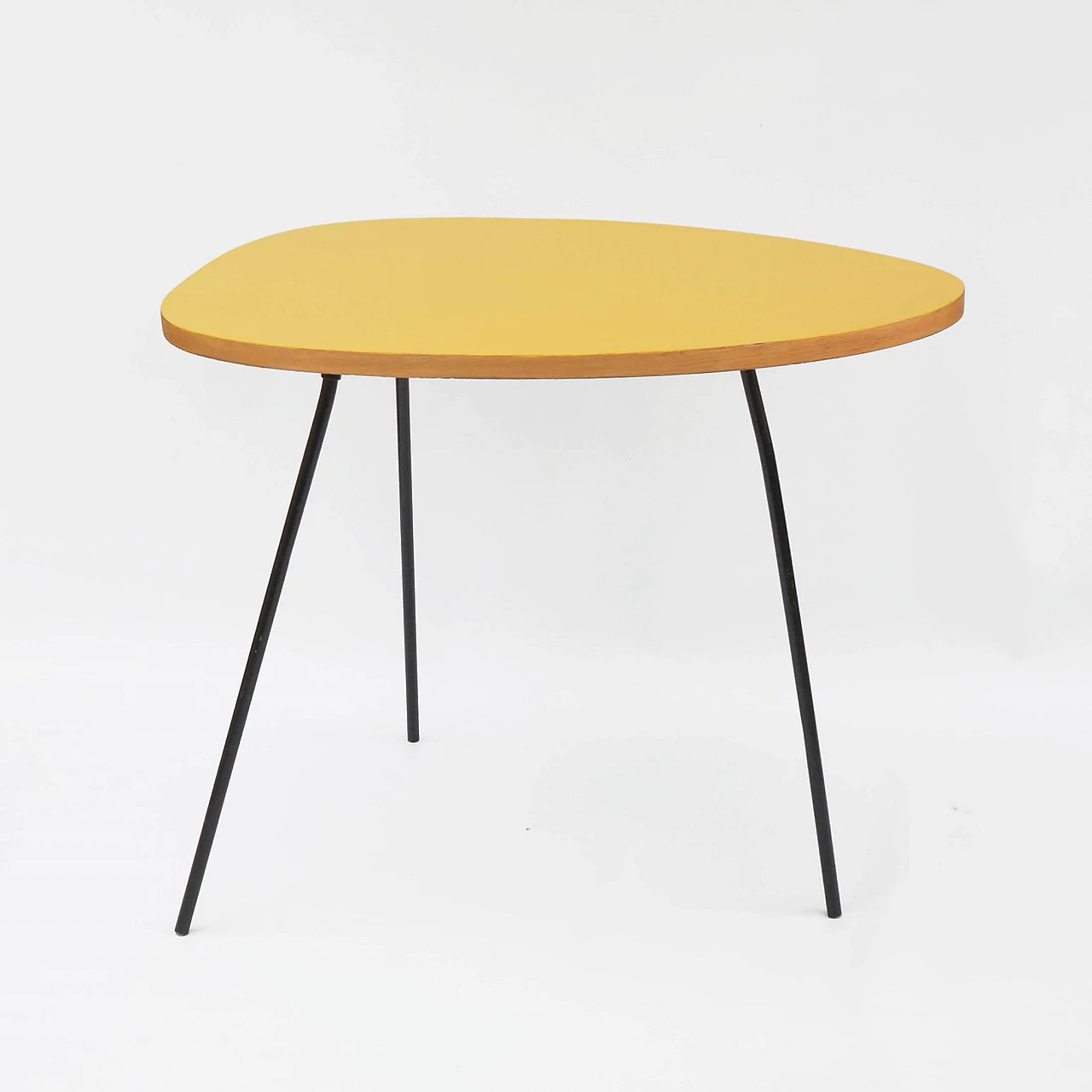 Yellow laminate coffee table by UP Závody, 1960s 2