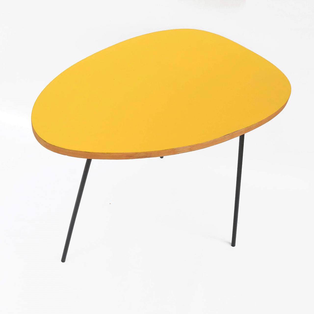 Yellow laminate coffee table by UP Závody, 1960s 11