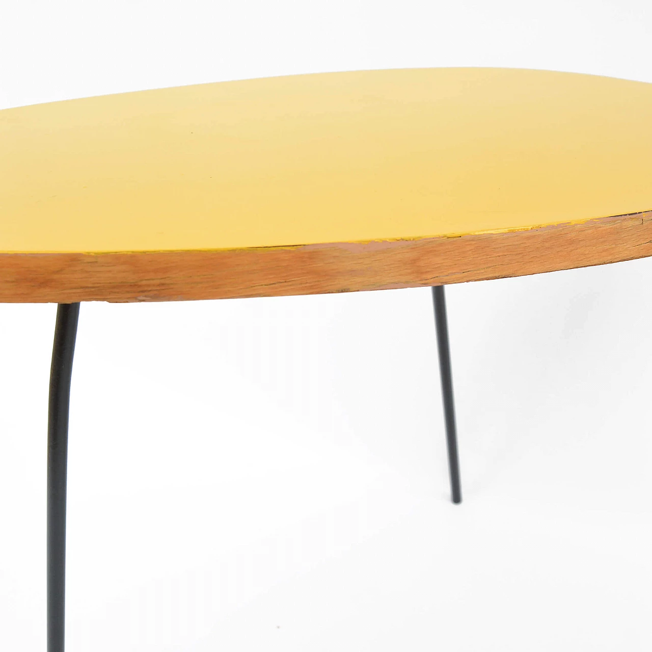 Yellow laminate coffee table by UP Závody, 1960s 14