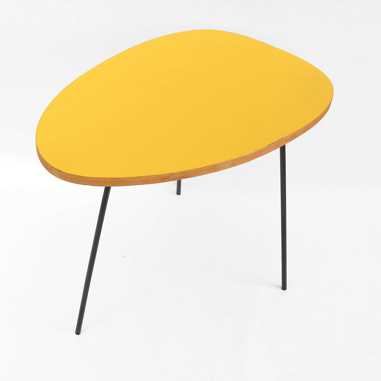 Yellow laminate coffee table by UP Závody, 1960s 15