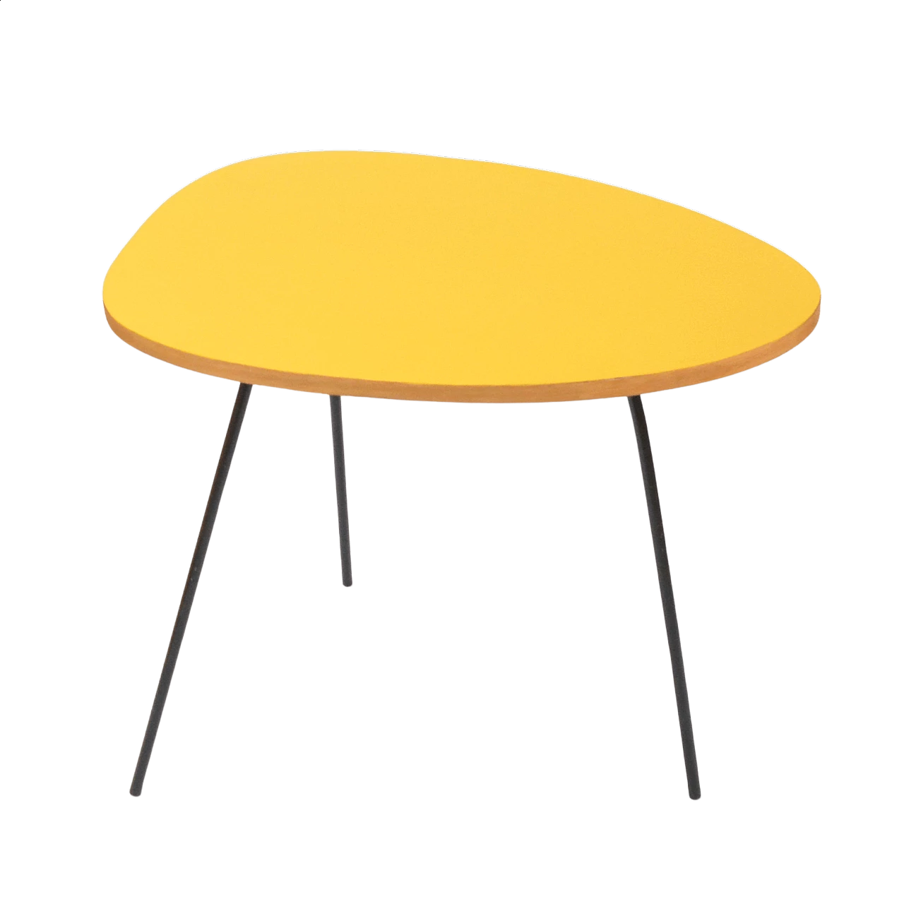 Yellow laminate coffee table by UP Závody, 1960s 17