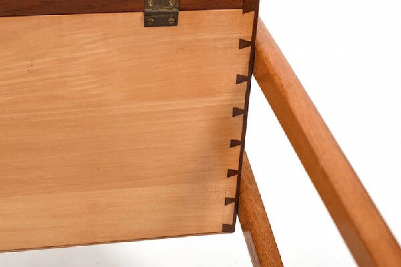 Danish teak and oak side table with drawers by Melvin Mikkelsen, 1960s 8