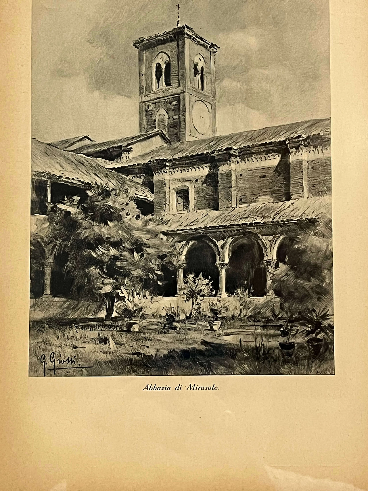 Giannino Grossi, Abbazia di Mirasole, stampa, 1932 2