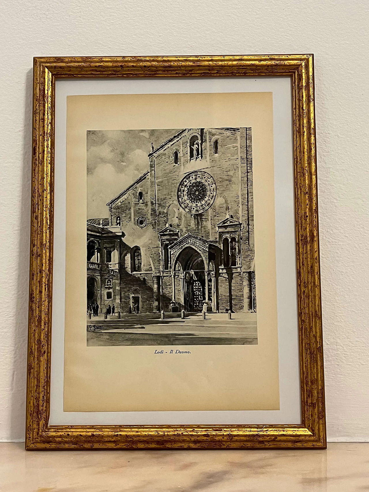 Giannino Grossi, Lodi Cathedral, print, 1933 1