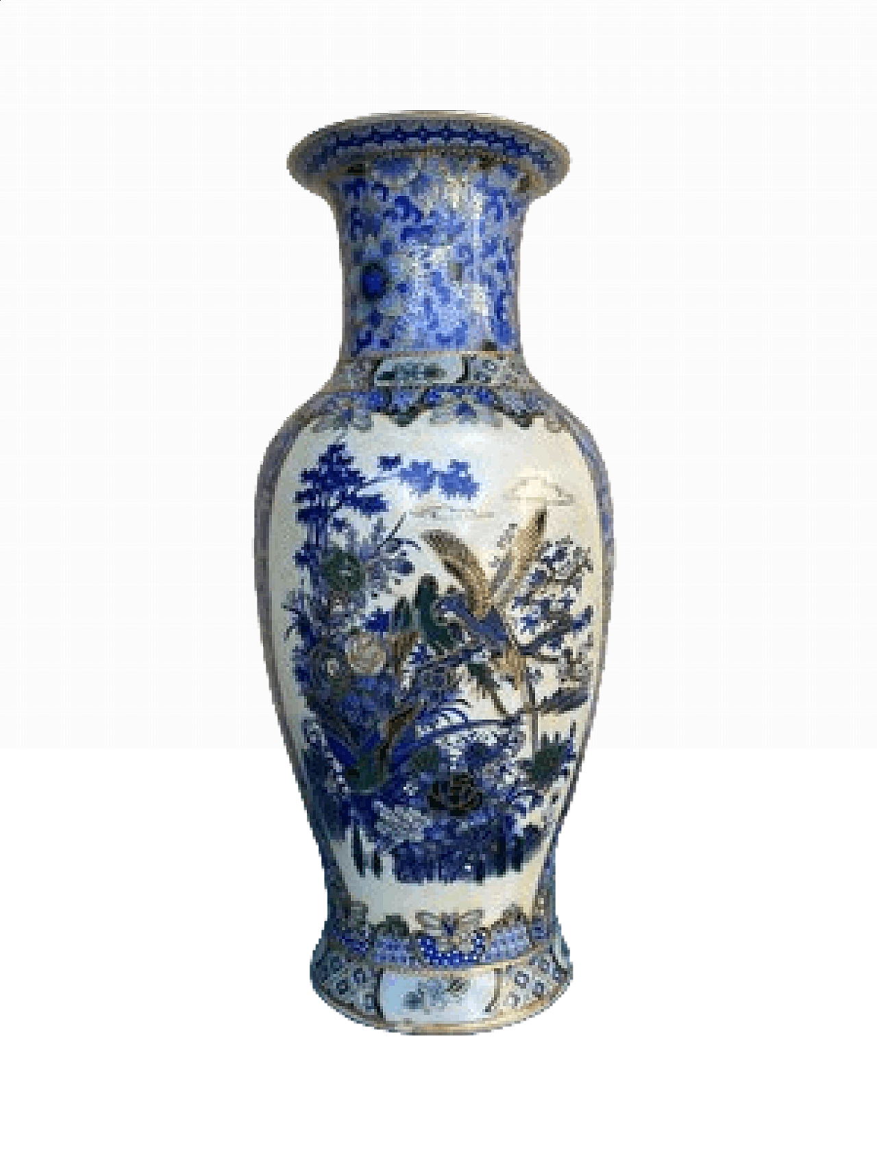 Chinese azure porcelain vase, early 20th century 5