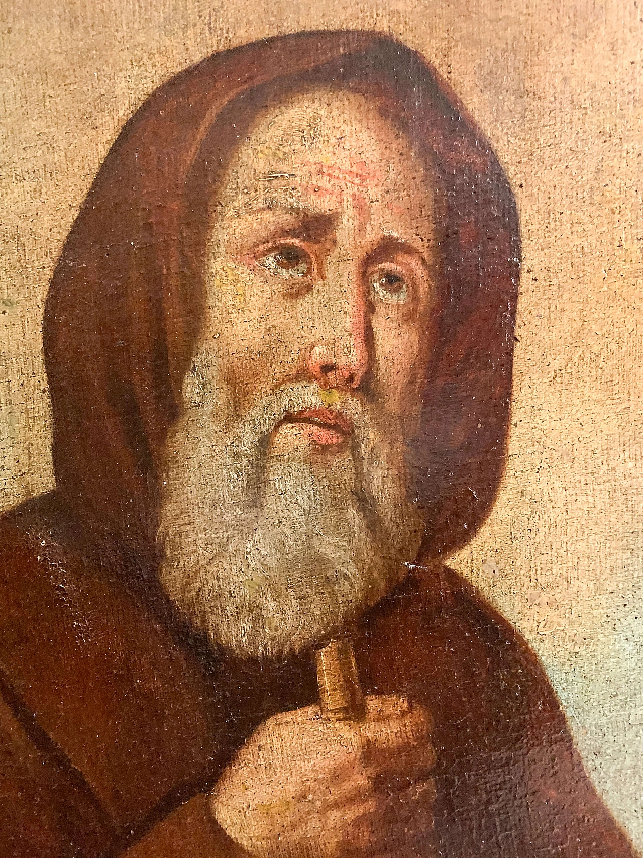 Oil on canvas depicting St. Francis of Paola, 17th century 2