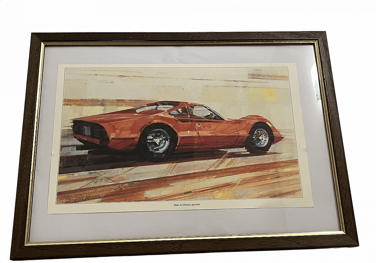 Dexter Brown, Ferrari Dino berlinetta special lithograph, 1991 5