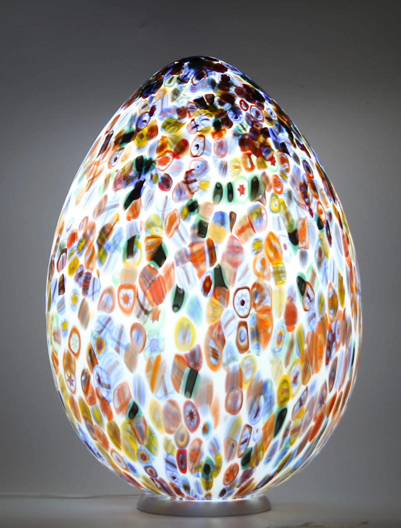 Lampada in vetro di Murano con murrine millefiori 6