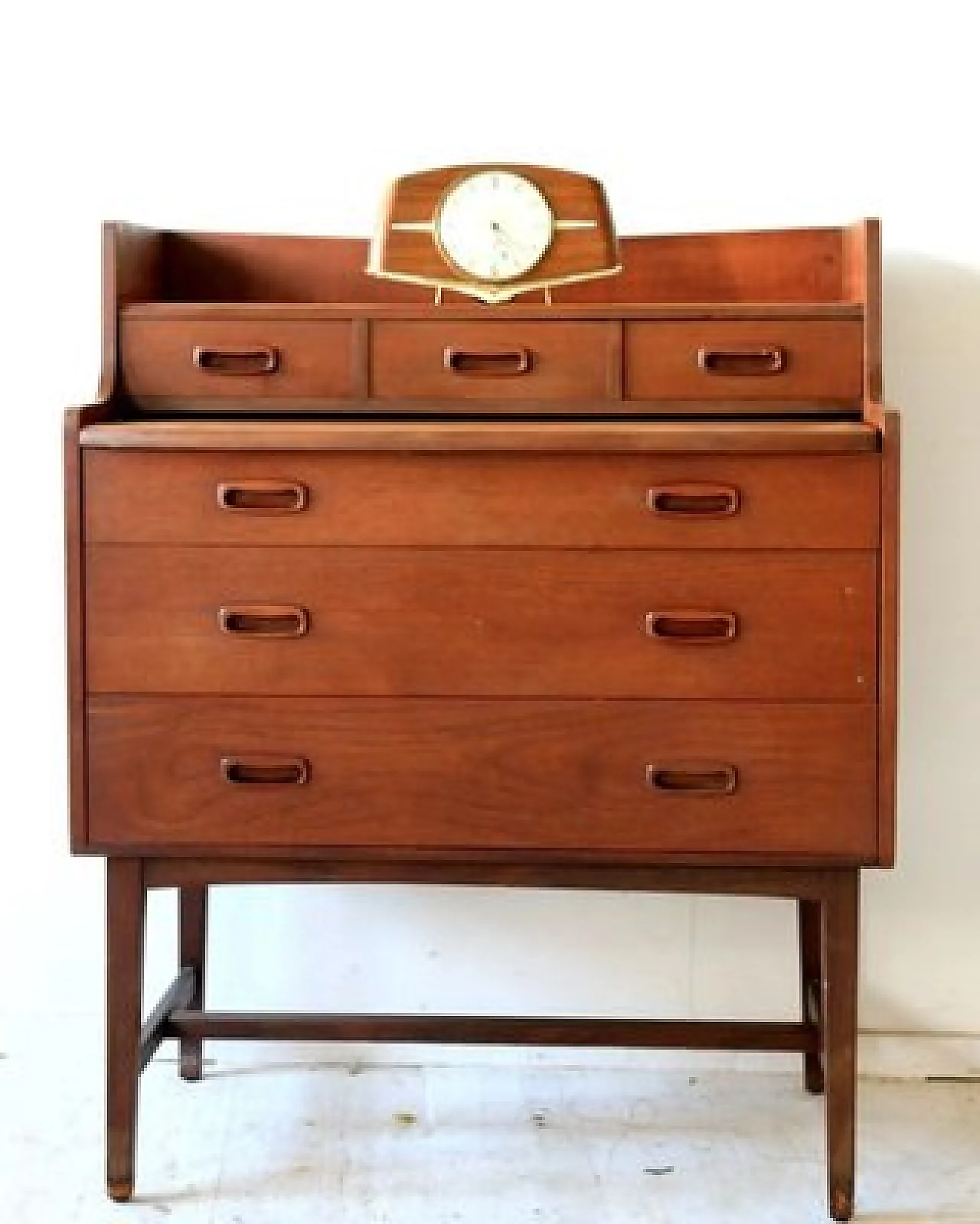 Teak dressing table with mirror, 1950s 1