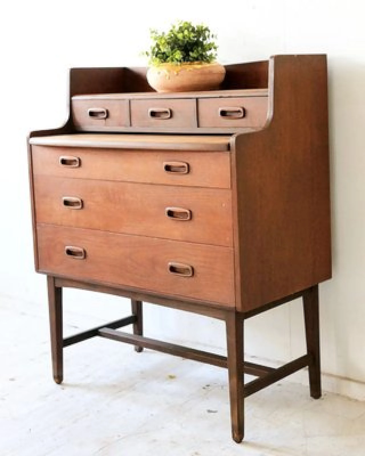 Teak dressing table with mirror, 1950s 2