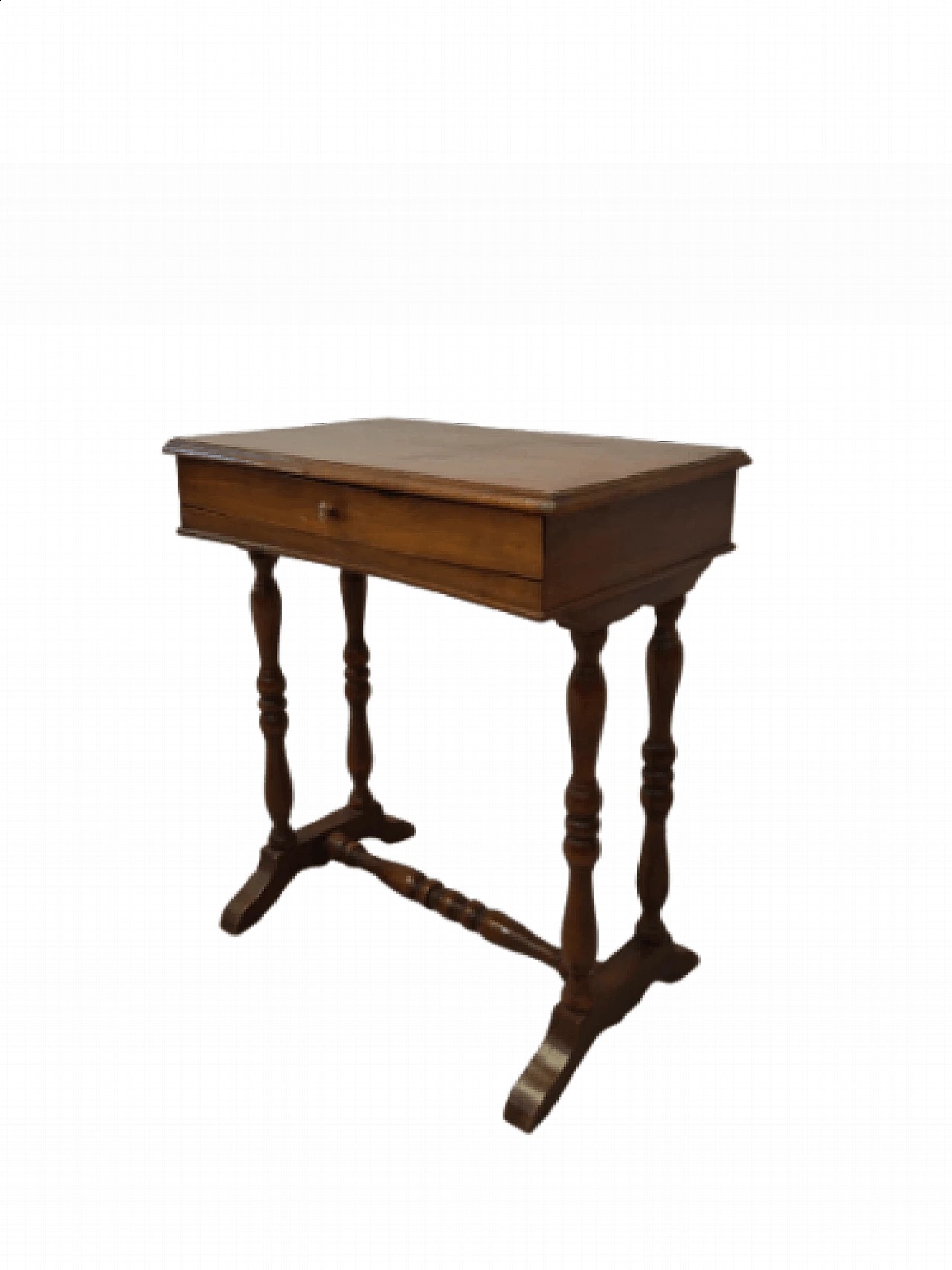 Walnut side table, late 19th century 1