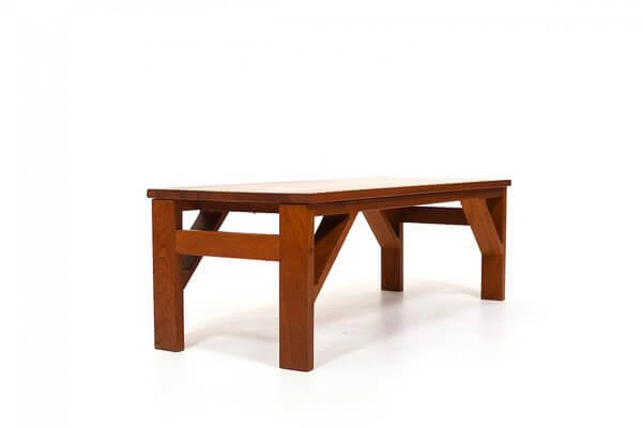 Danish teak coffee table attributed to Poul Cadovius, 1960s 2