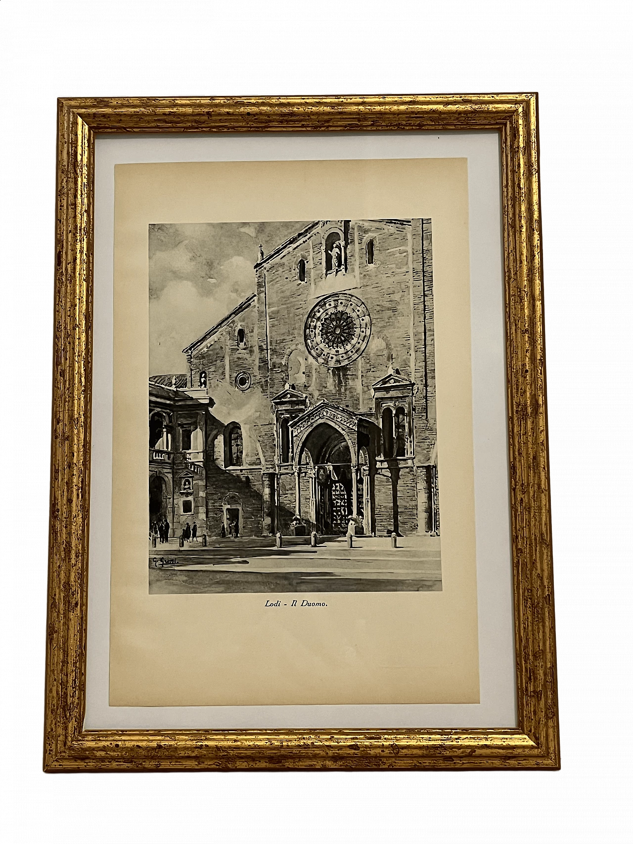 Giannino Grossi, Lodi Cathedral, print, 1933 4