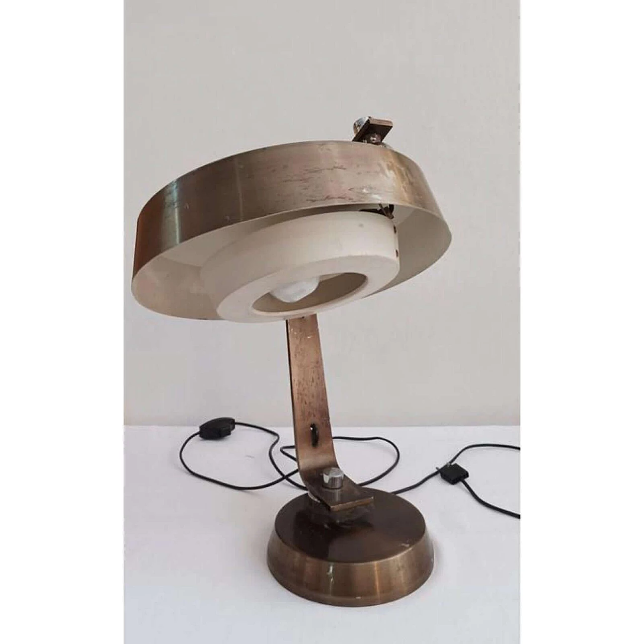 Metal table Lamp in the Arredoluce style, 1970s 7