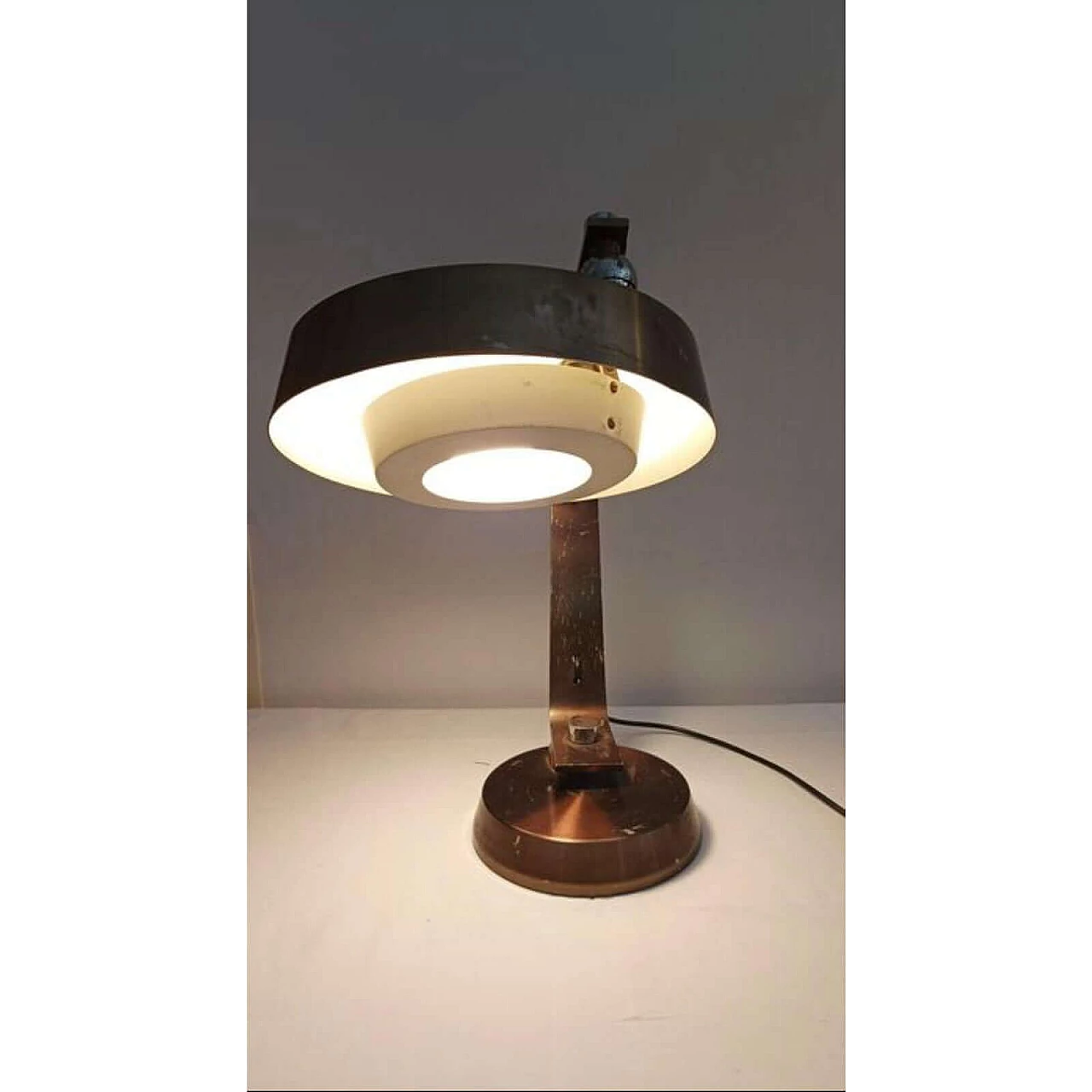 Metal table Lamp in the Arredoluce style, 1970s 11