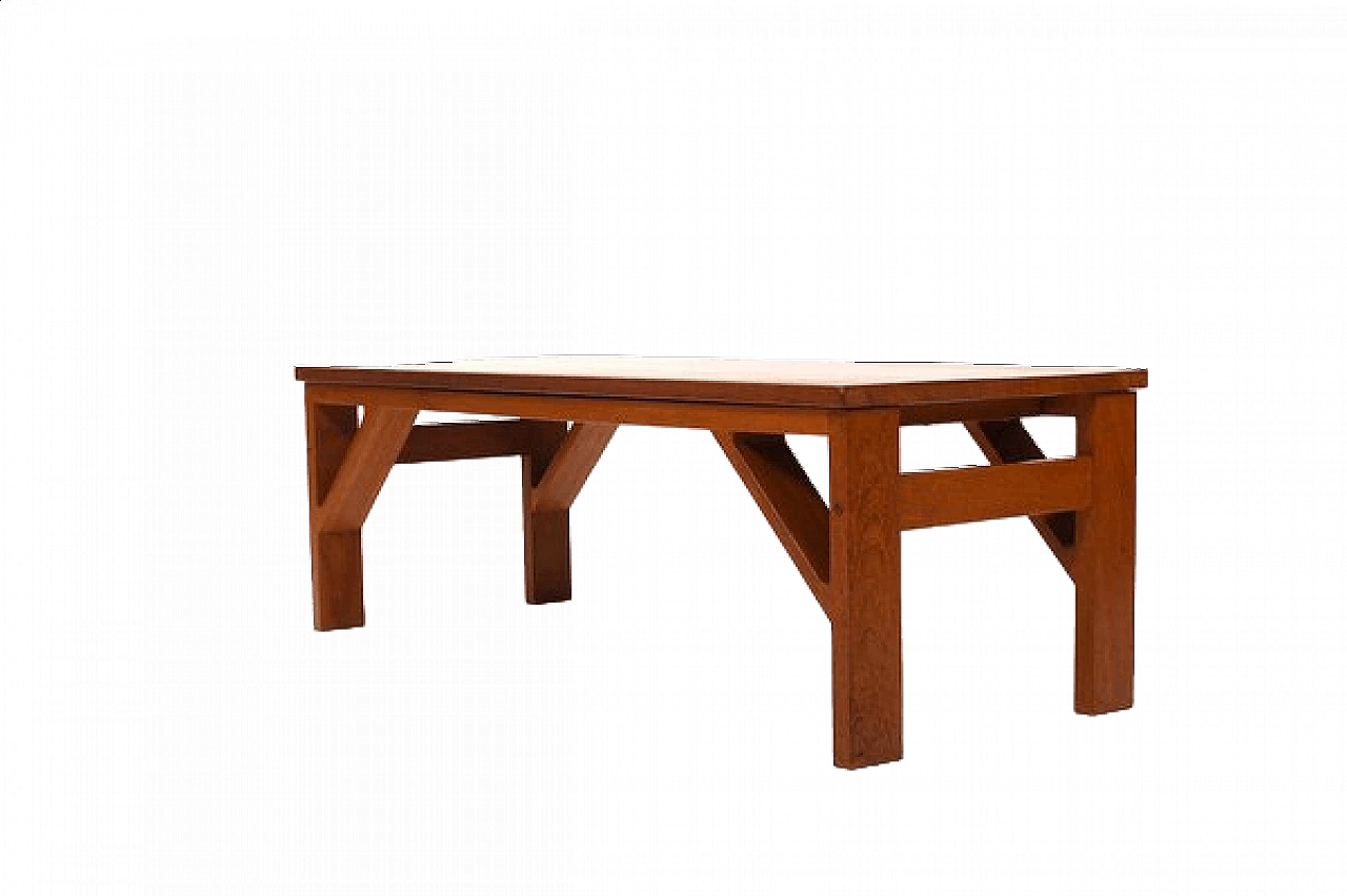 Danish teak coffee table attributed to Poul Cadovius, 1960s 10