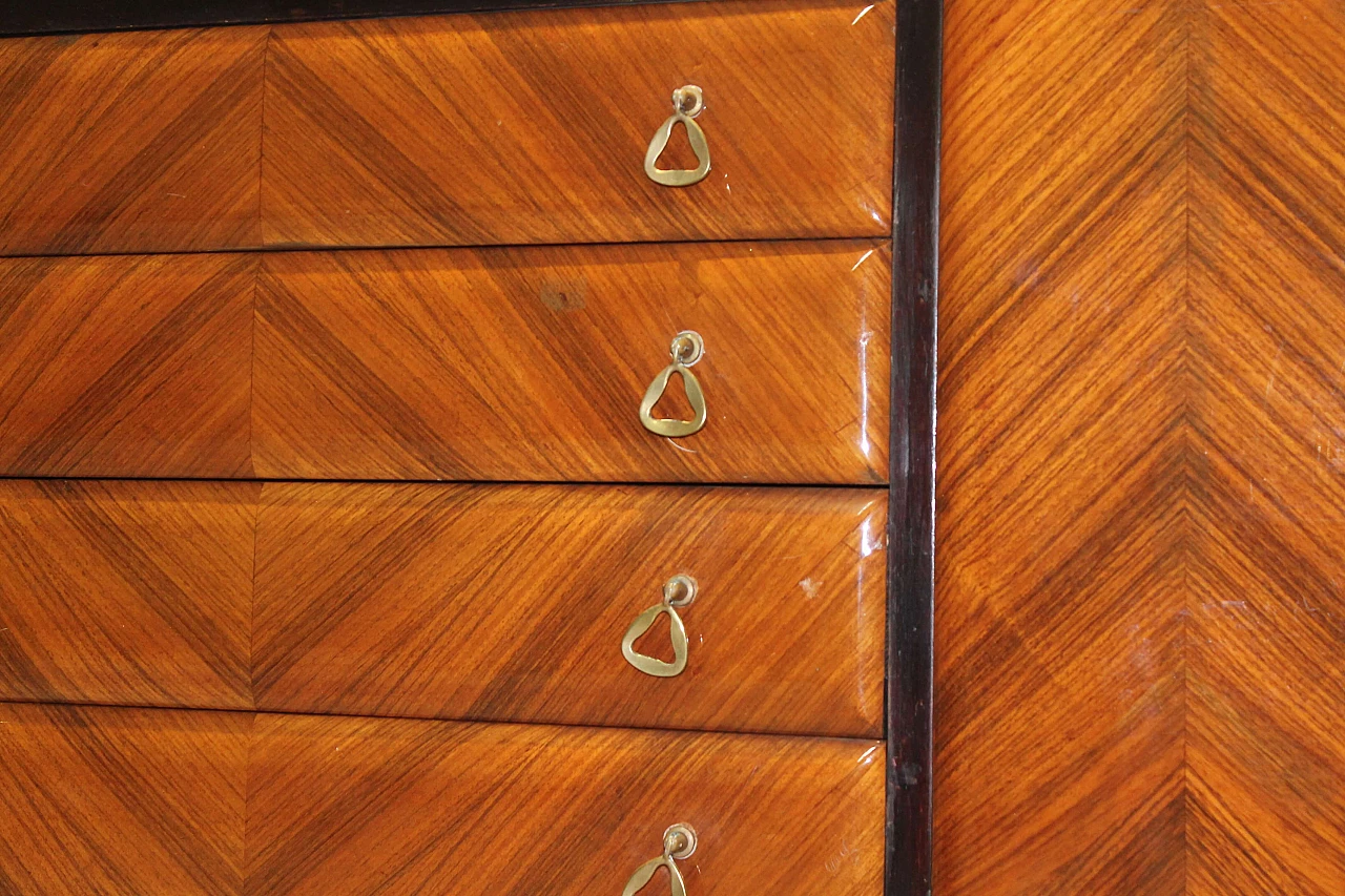 Sideboard with decorated glass, 19th century 3