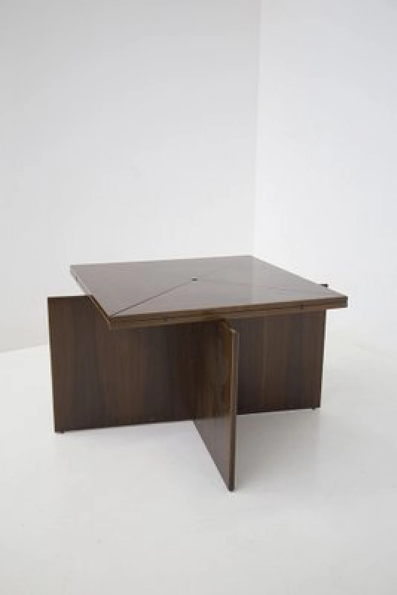 Folding wooden table by Vittorio Introini for Sormani, 1970s 1