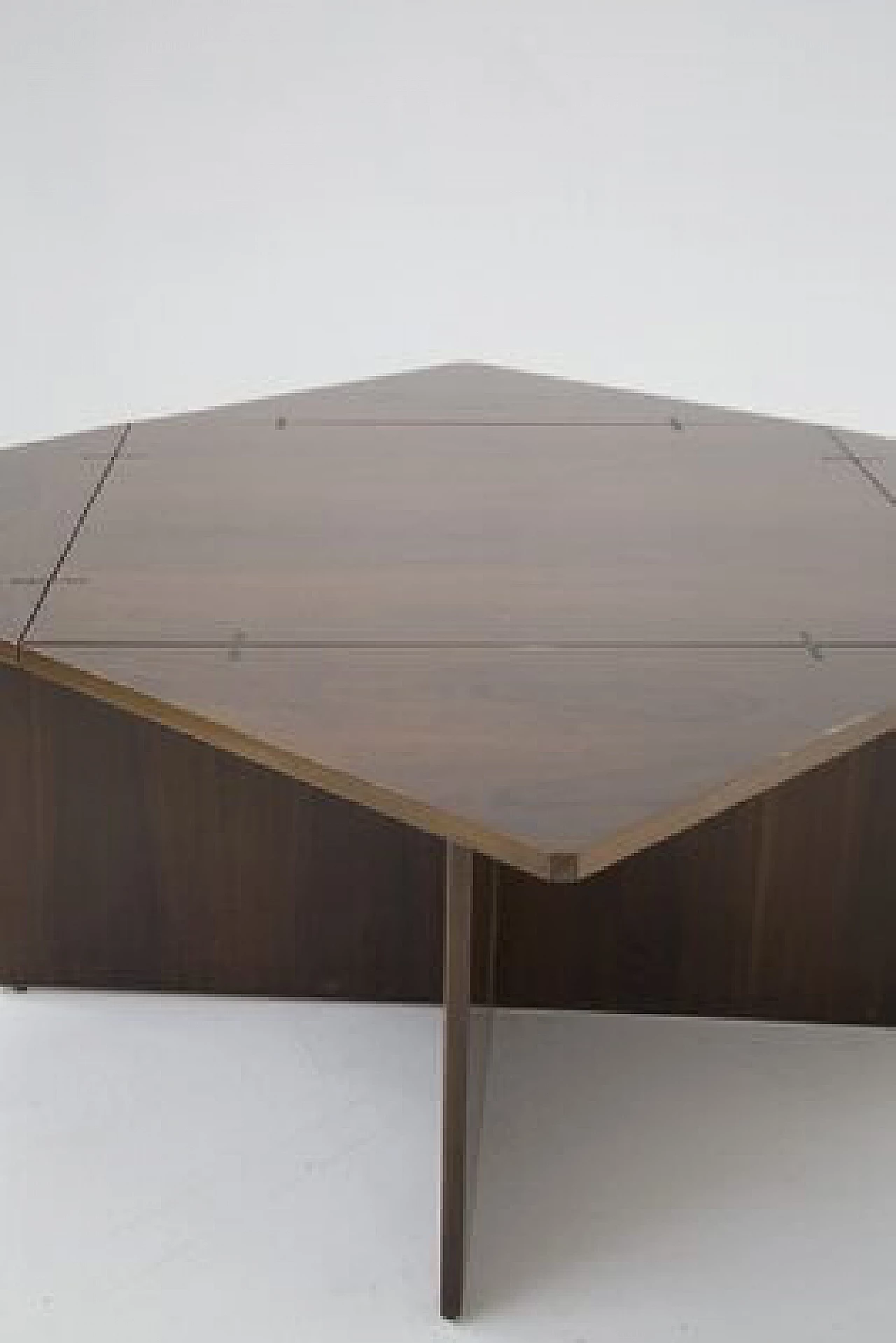 Folding wooden table by Vittorio Introini for Sormani, 1970s 4