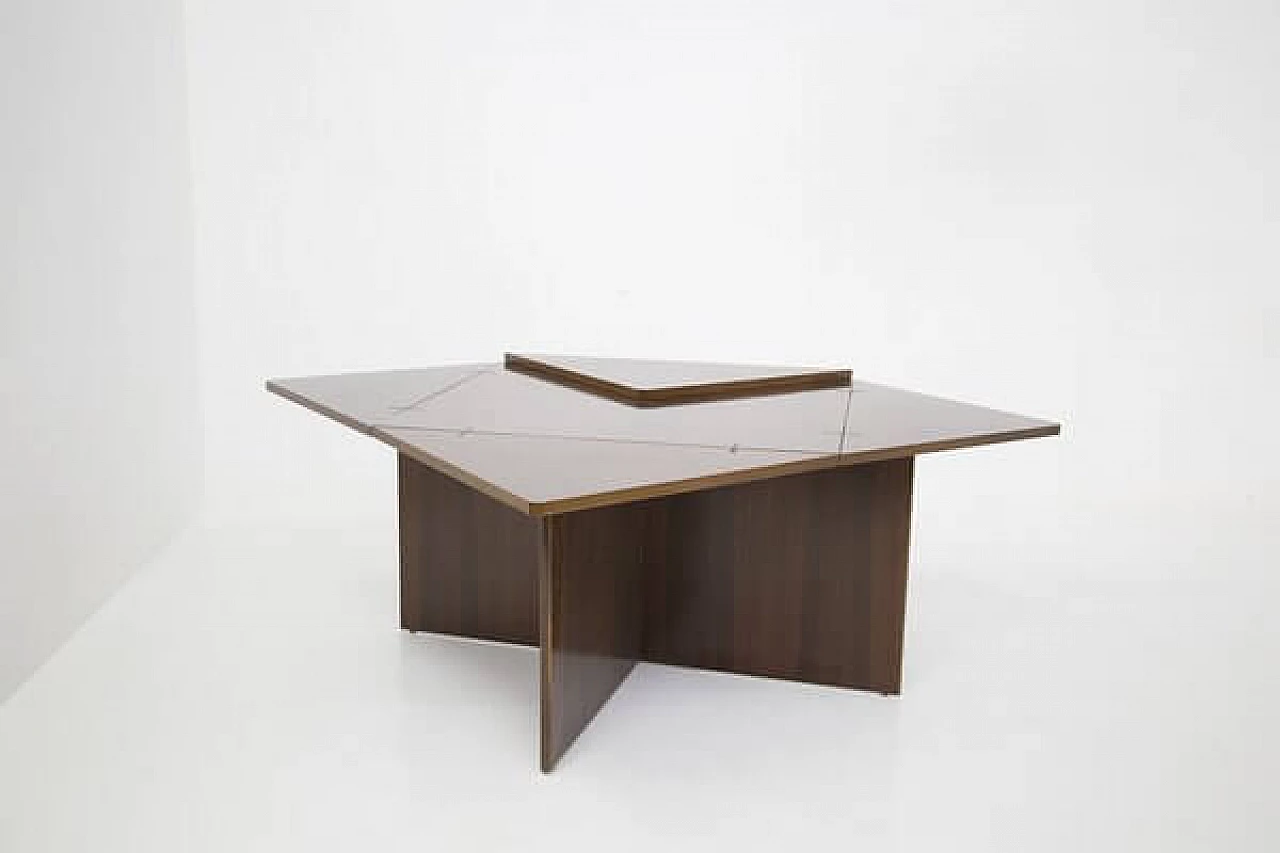 Folding wooden table by Vittorio Introini for Sormani, 1970s 8