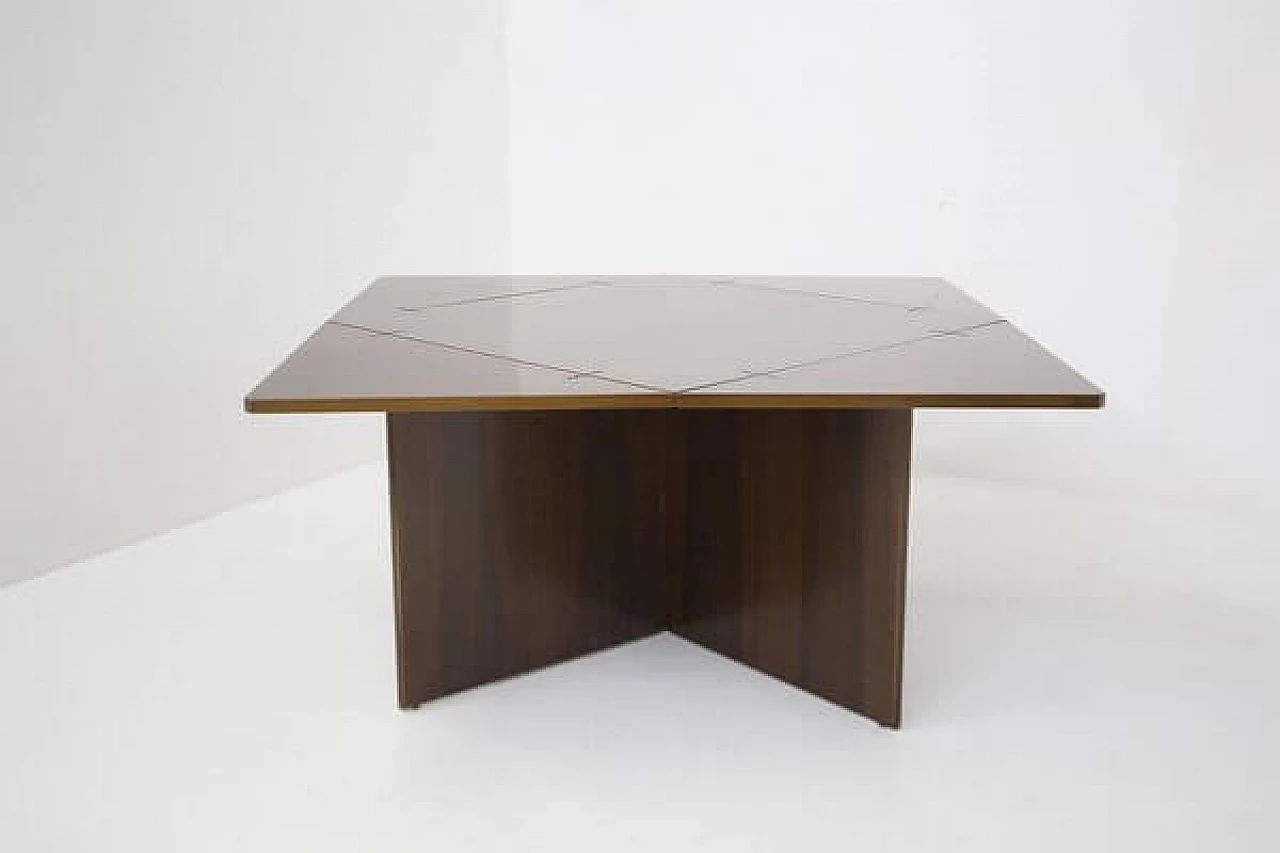 Folding wooden table by Vittorio Introini for Sormani, 1970s 14