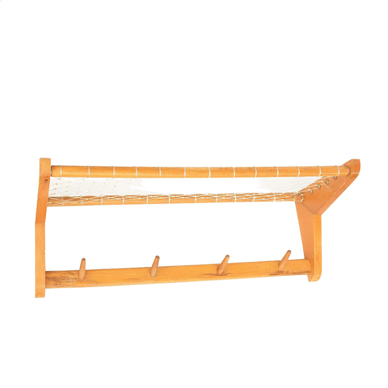 Oak coat rack, 1960s 14