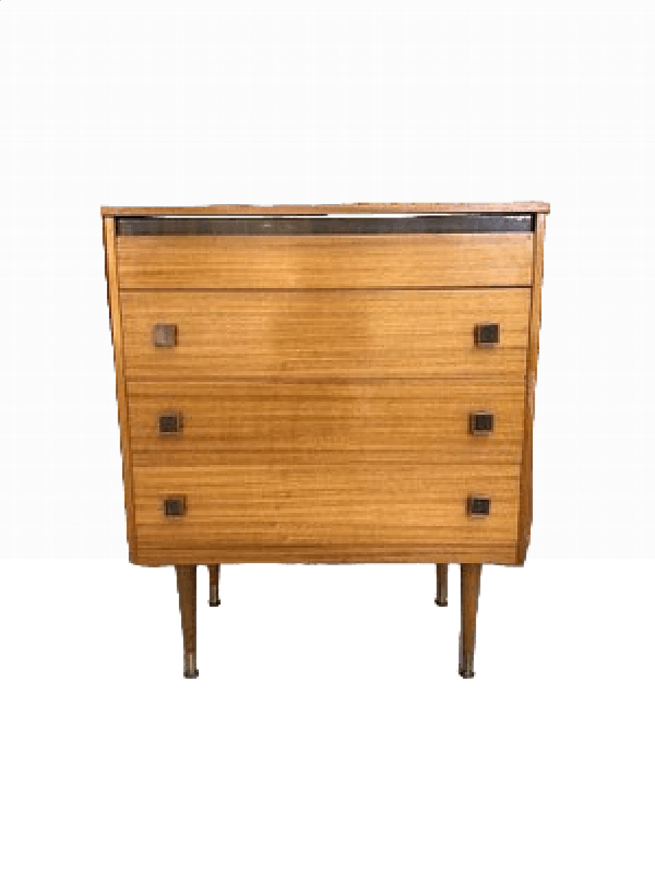 Teak four-drawer dresser, 1960s 11