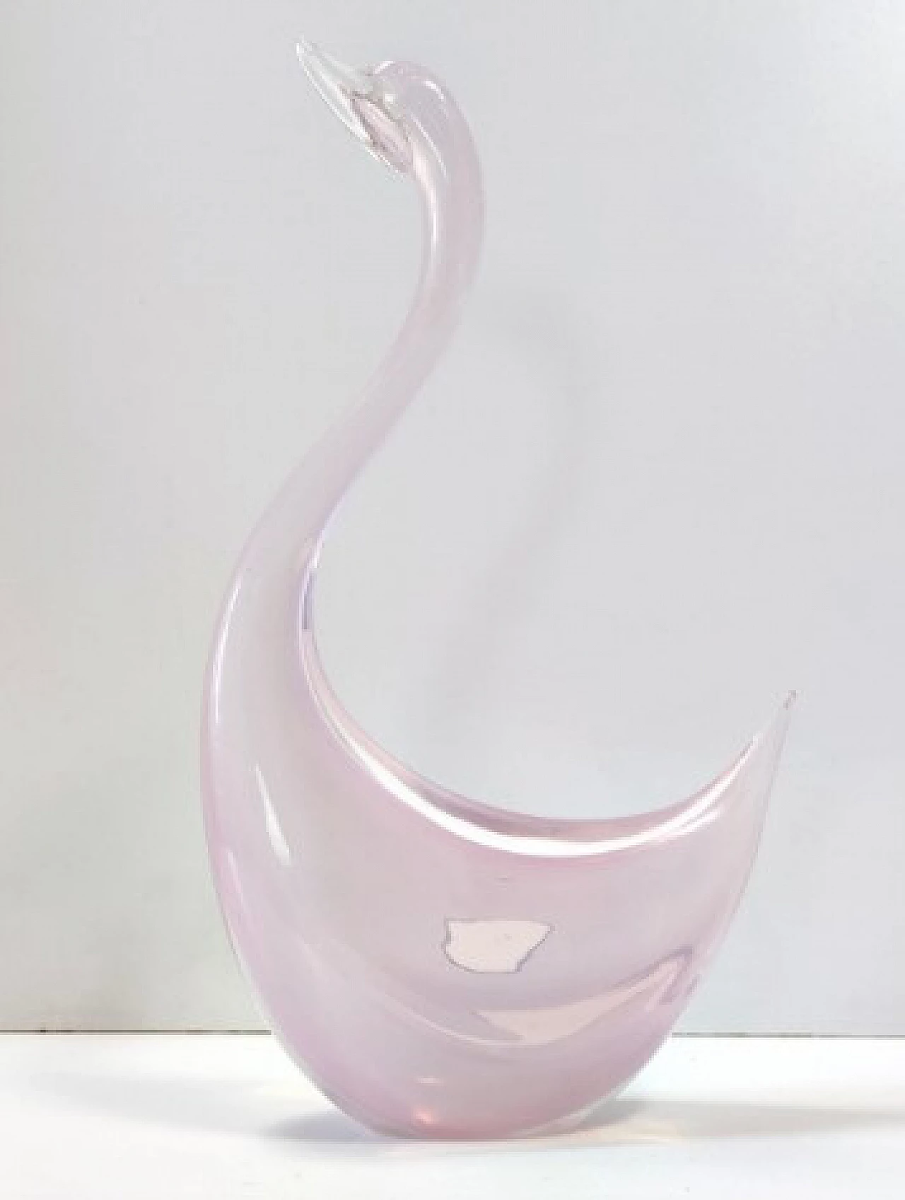 Vintage Murano Glass Large Pink deals Swan