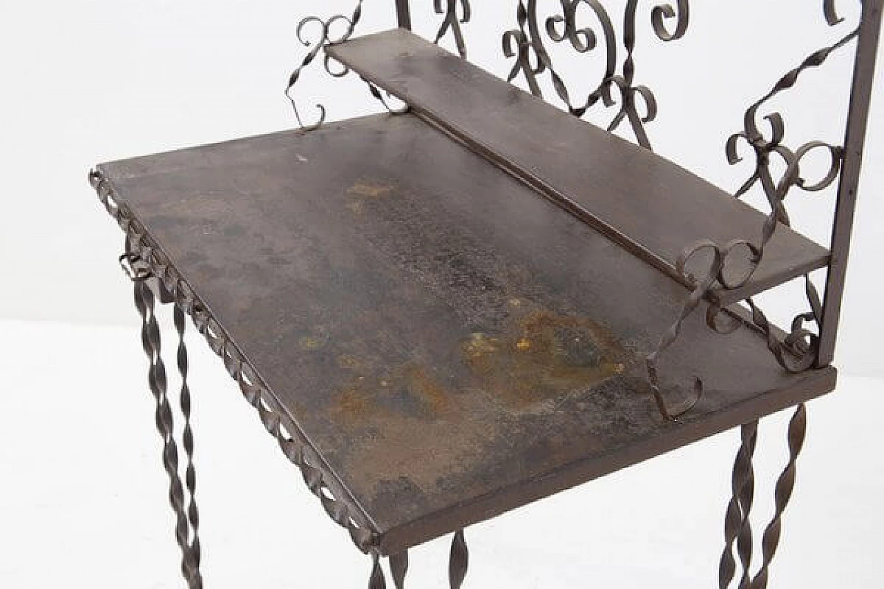 French forged wrought iron vanity, 1930s 2