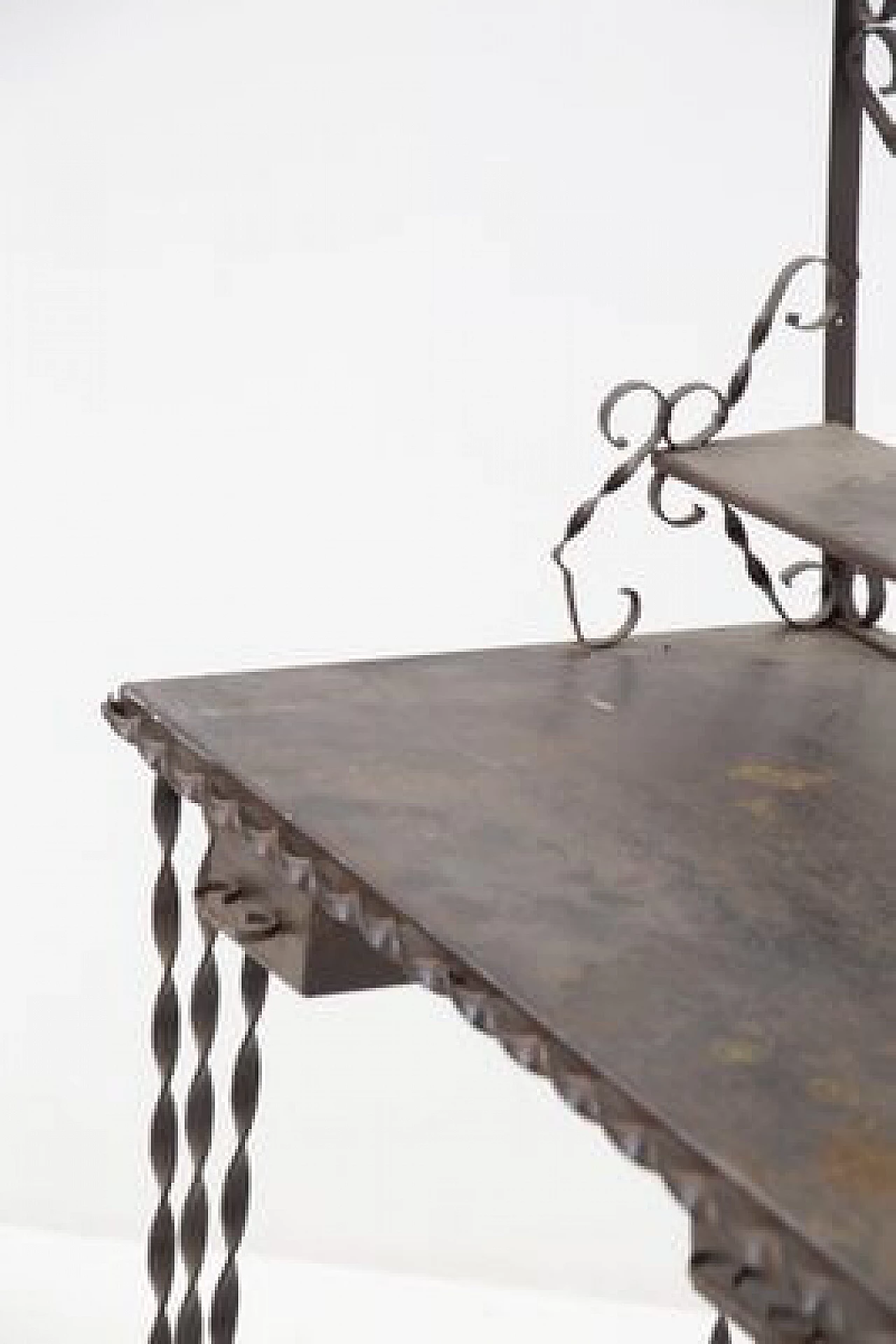 French forged wrought iron vanity, 1930s 9