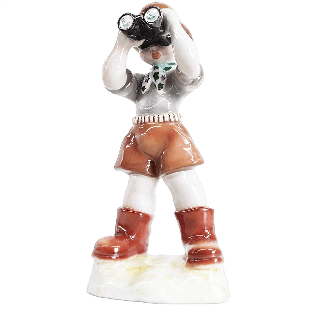 Triart ceramic statue depicting a young explorer, 1960 5