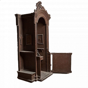 Splendid wooden confessional, 17th century