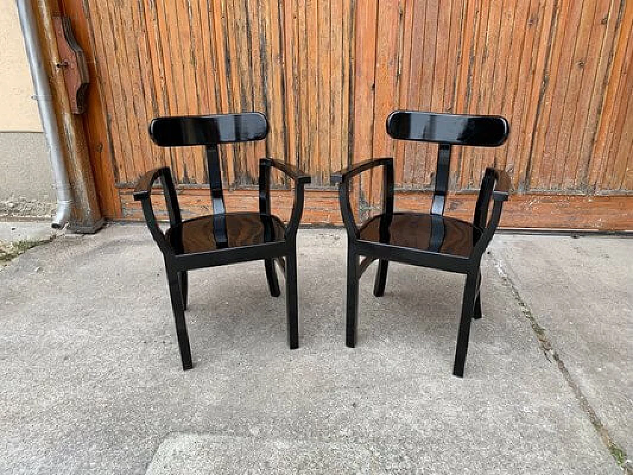 Pair of chairs by Lajos Kozma for Szék és Faárugyár Rt, 1930s 1