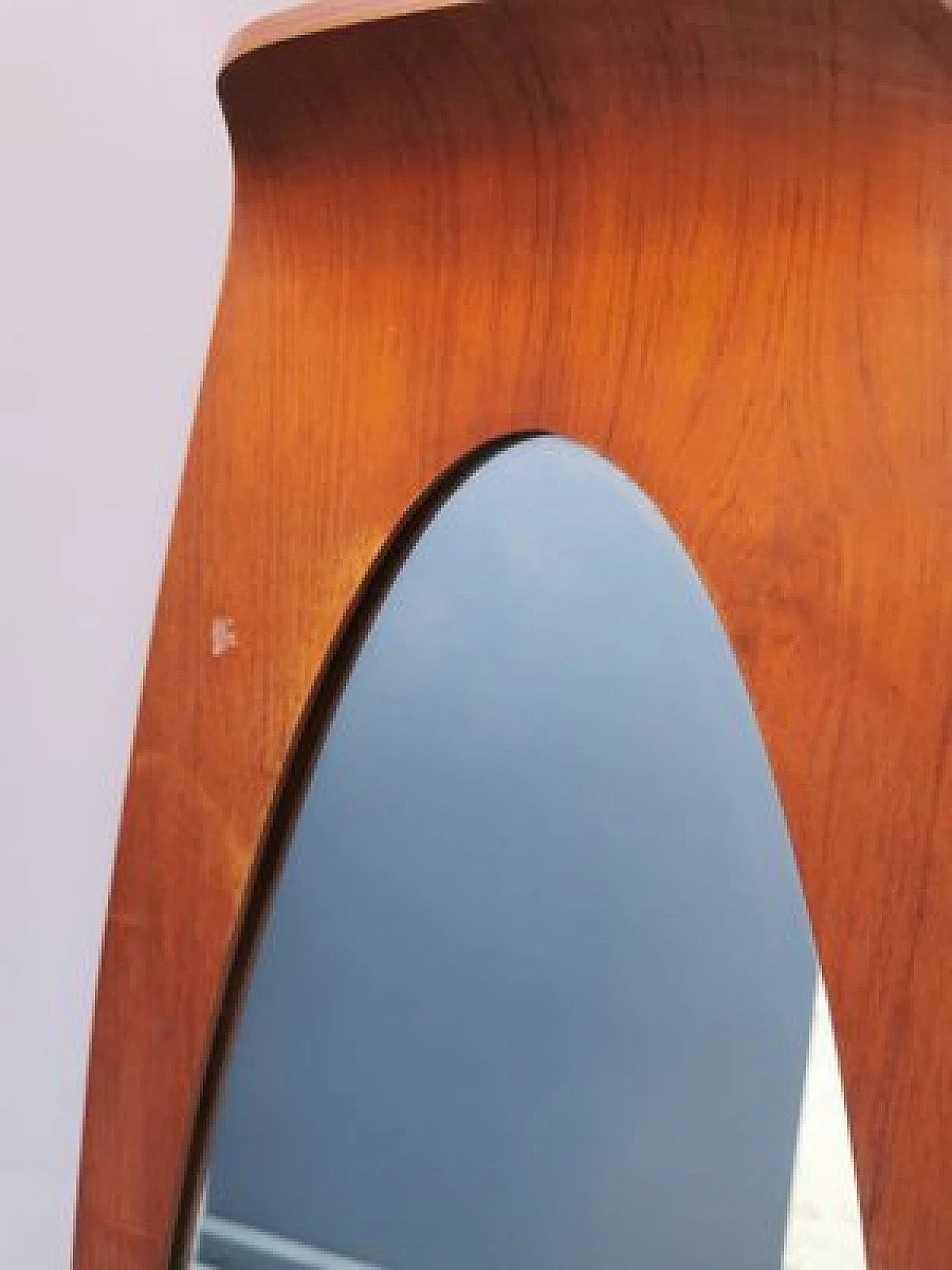 Wooden mirror attributed to Franco Campo and Carlo Graffi, 1950s 3