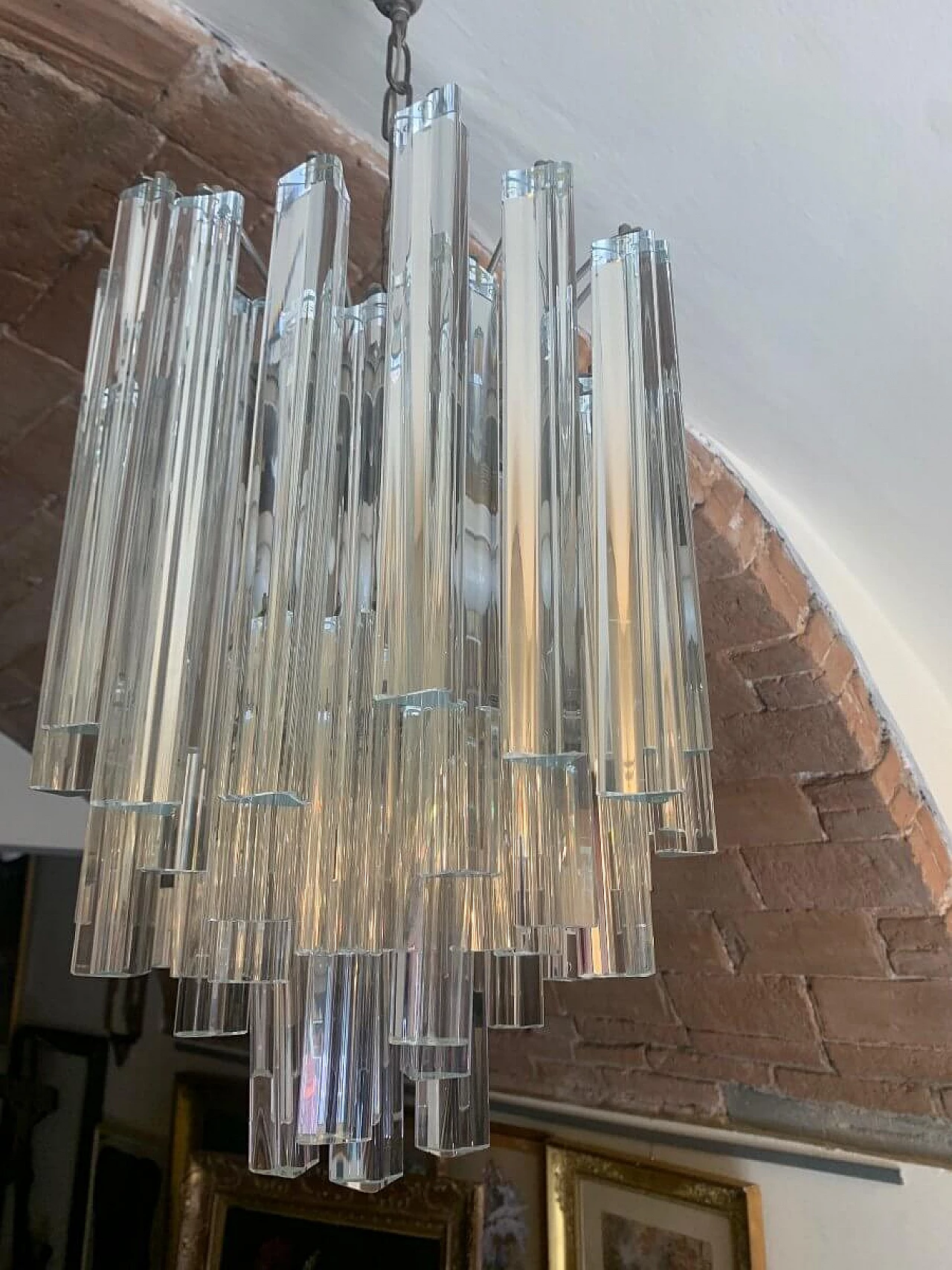 Trilobi Murano glass chandelier, 1970s 1