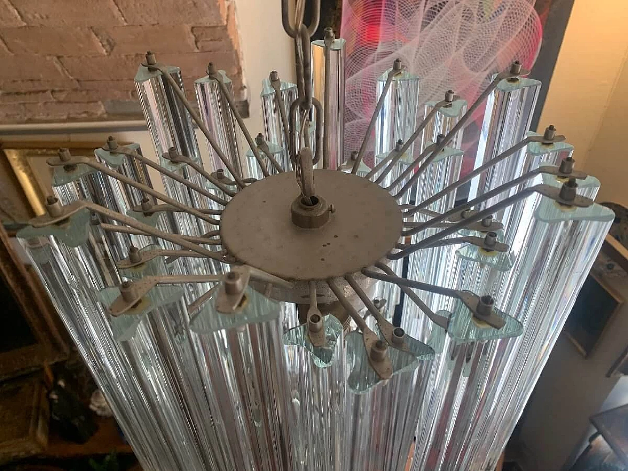 Trilobi Murano glass chandelier, 1970s 6