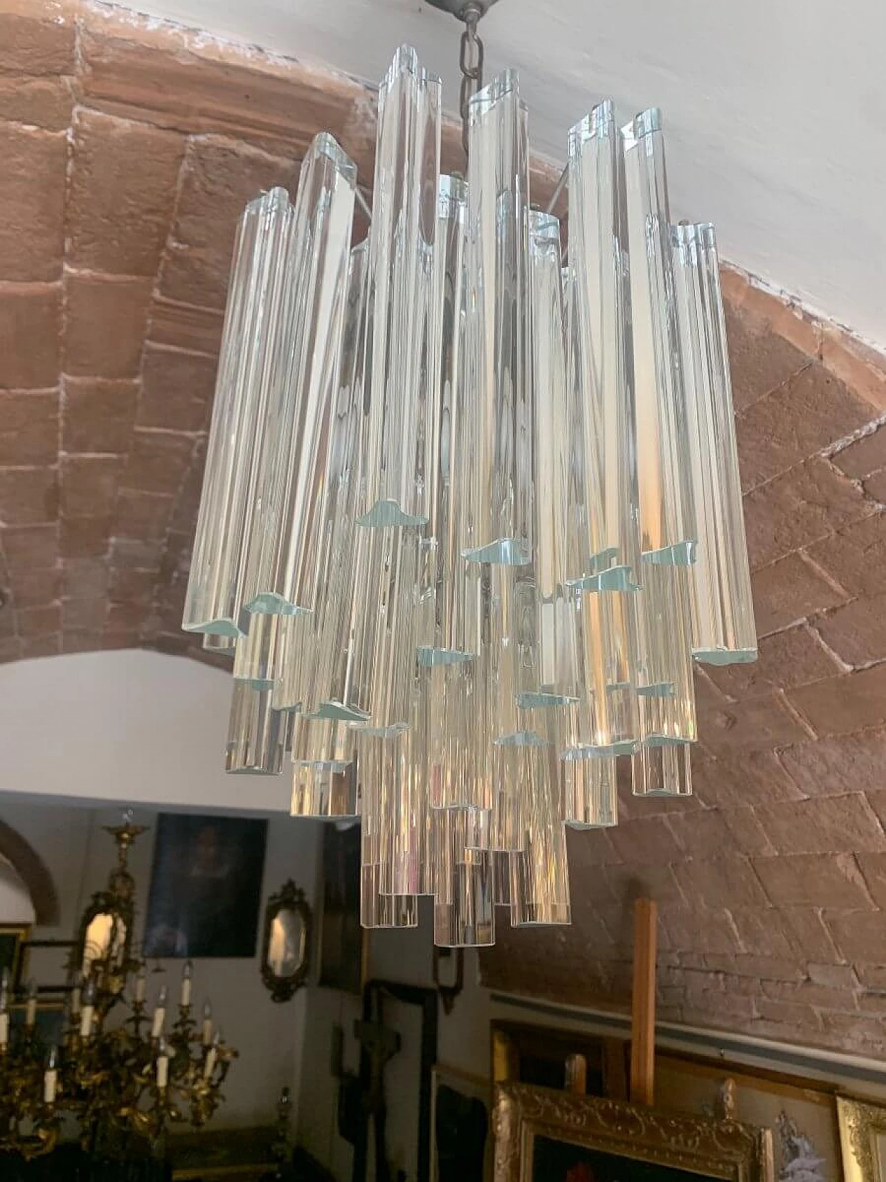 Trilobi Murano glass chandelier, 1970s 10