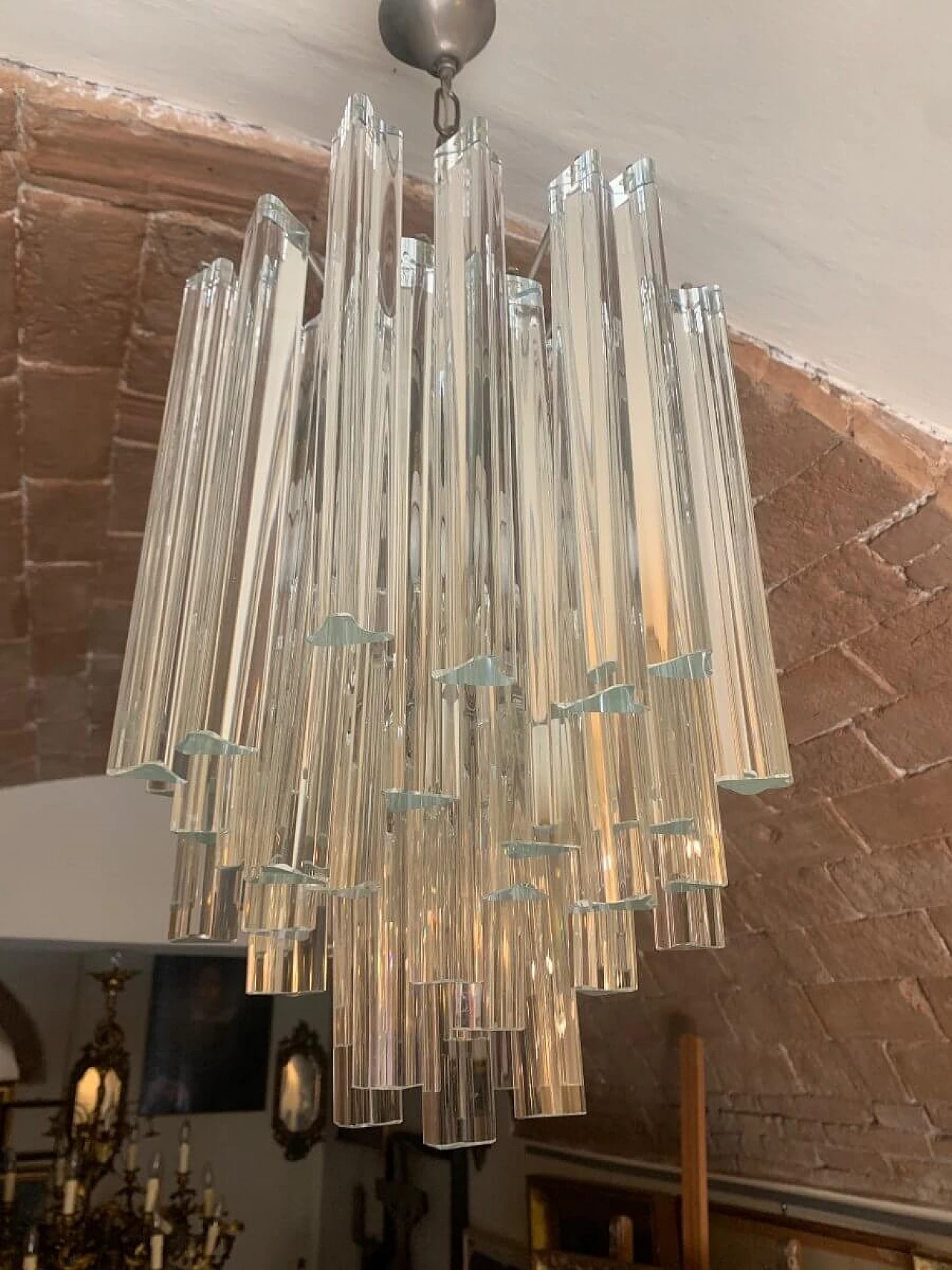 Trilobi Murano glass chandelier, 1970s 12