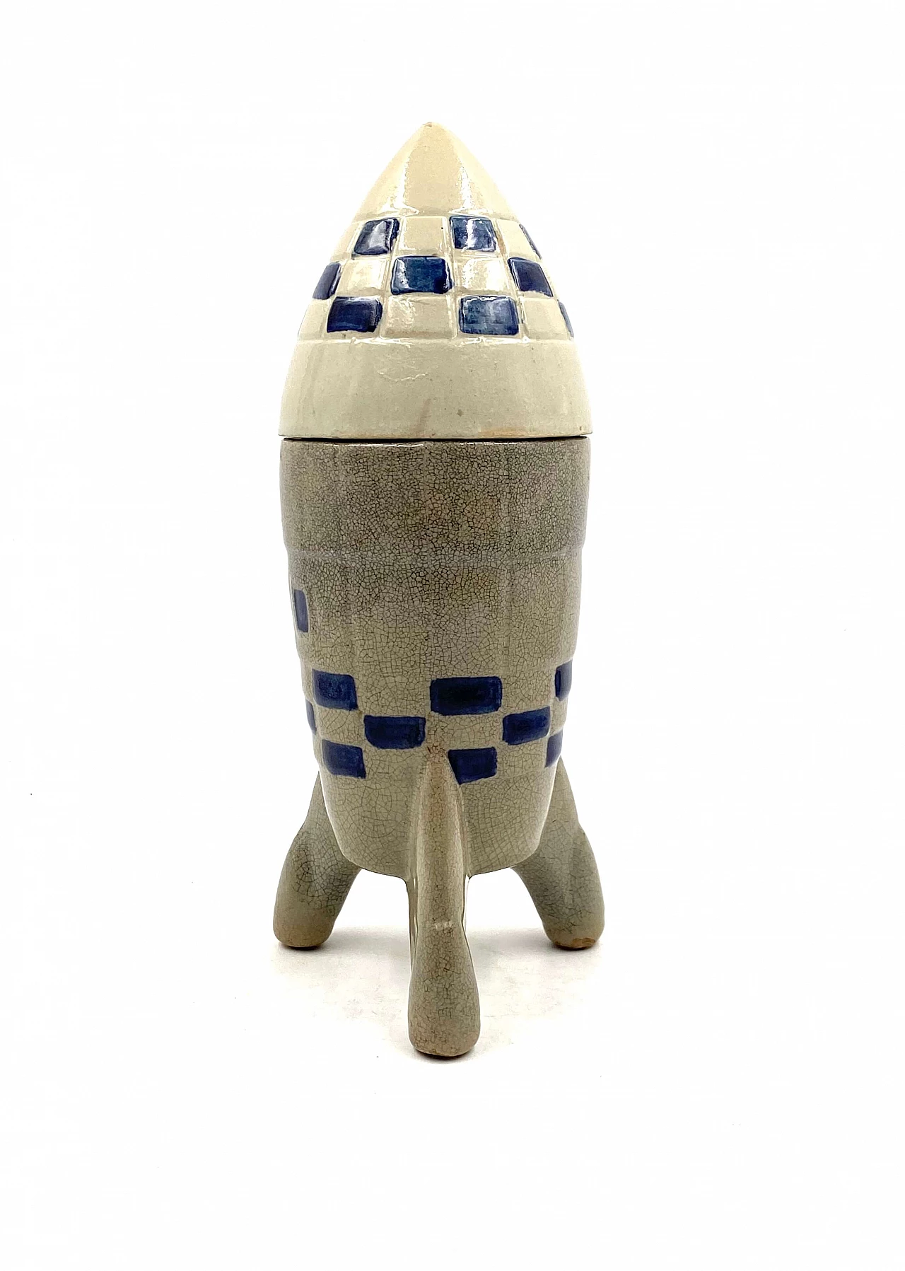 Rocket-shaped ceramic bottle, 1940s 5