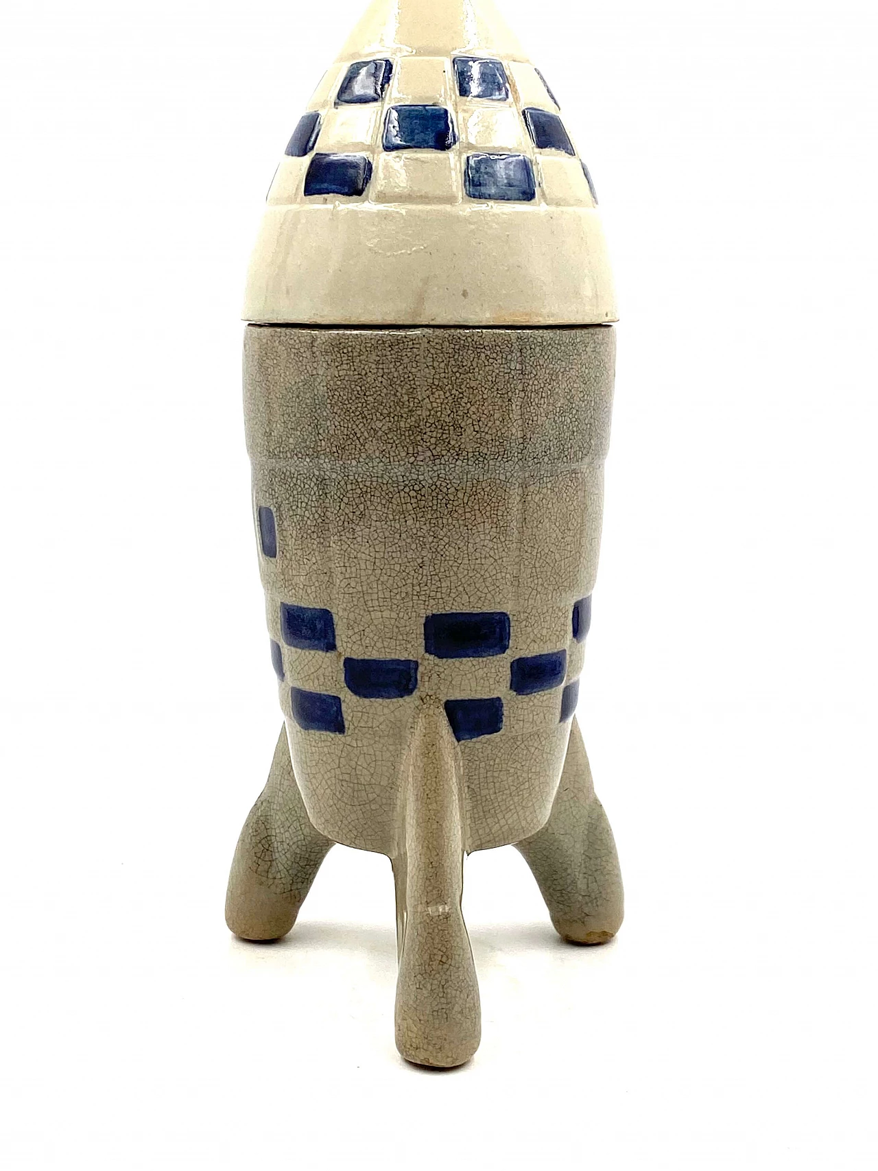 Rocket-shaped ceramic bottle, 1940s 7