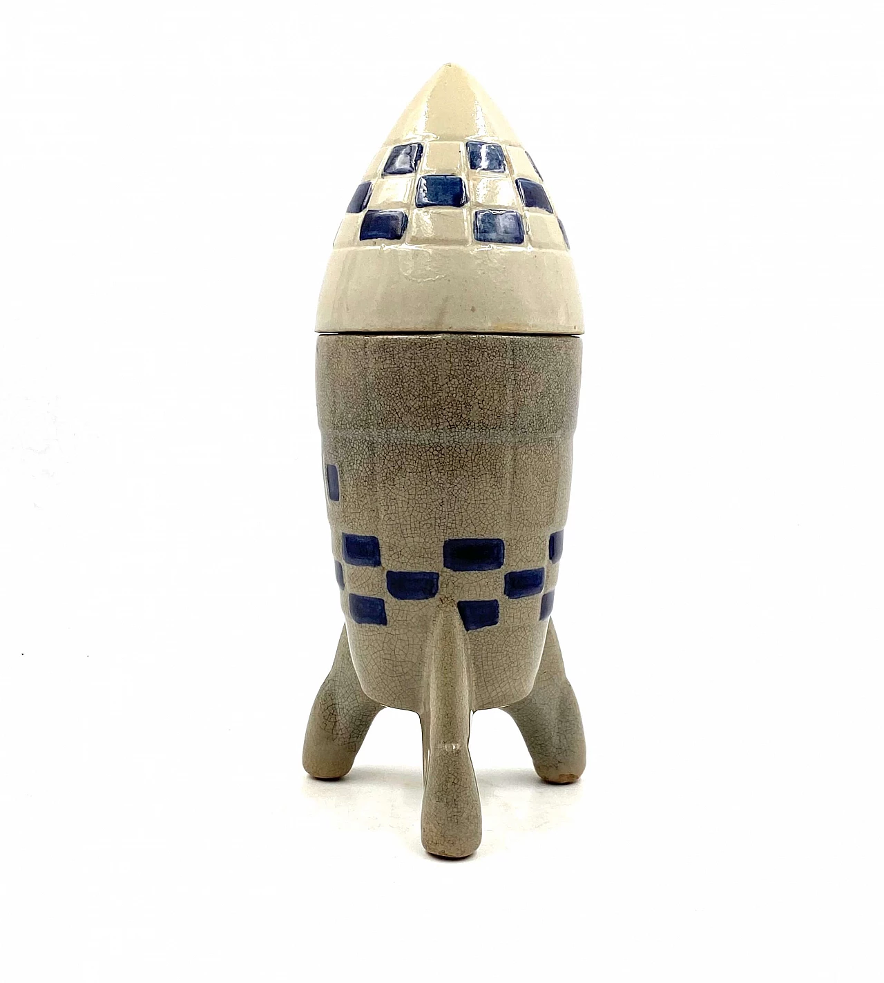 Rocket-shaped ceramic bottle, 1940s 8