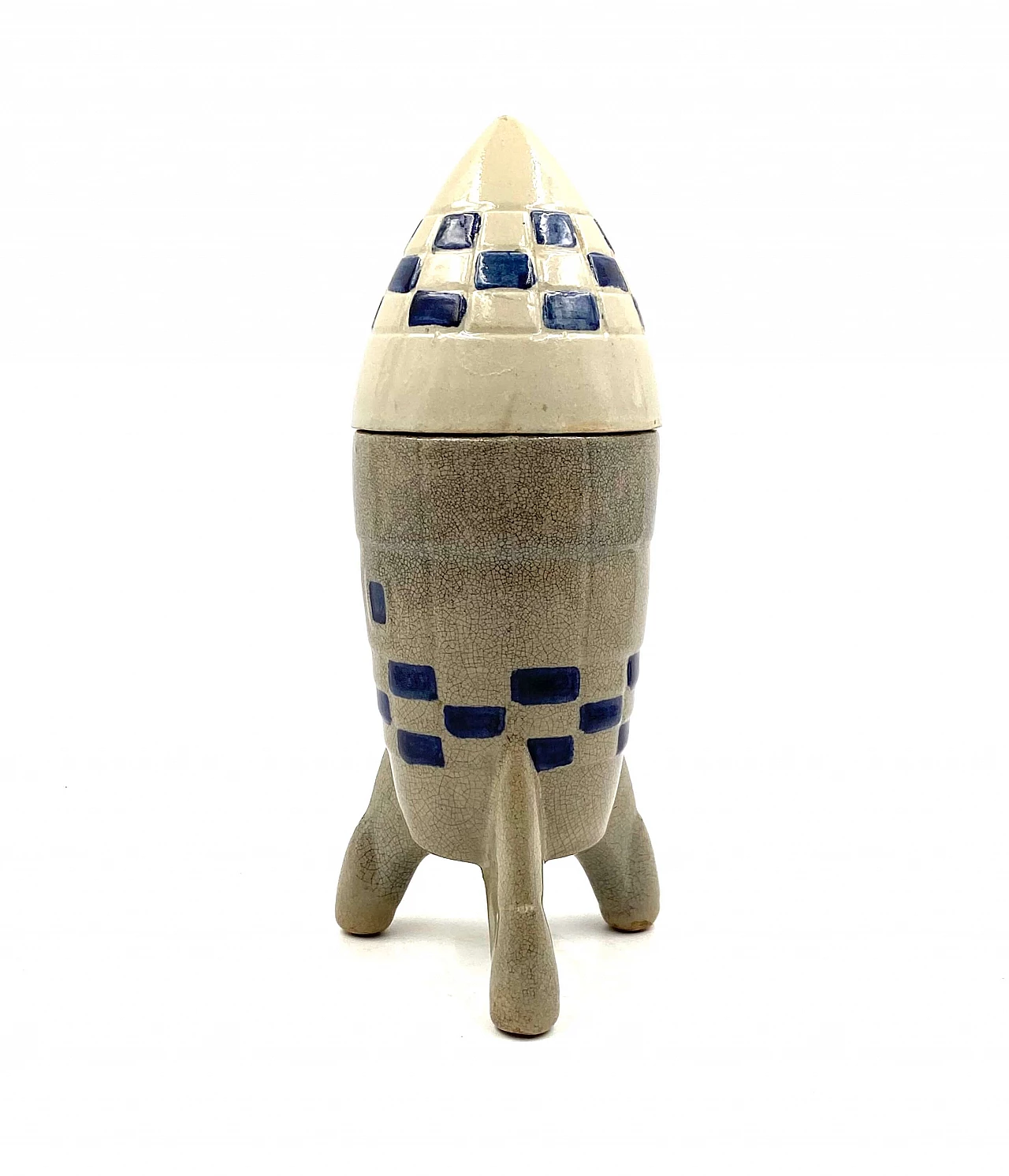 Rocket-shaped ceramic bottle, 1940s 9