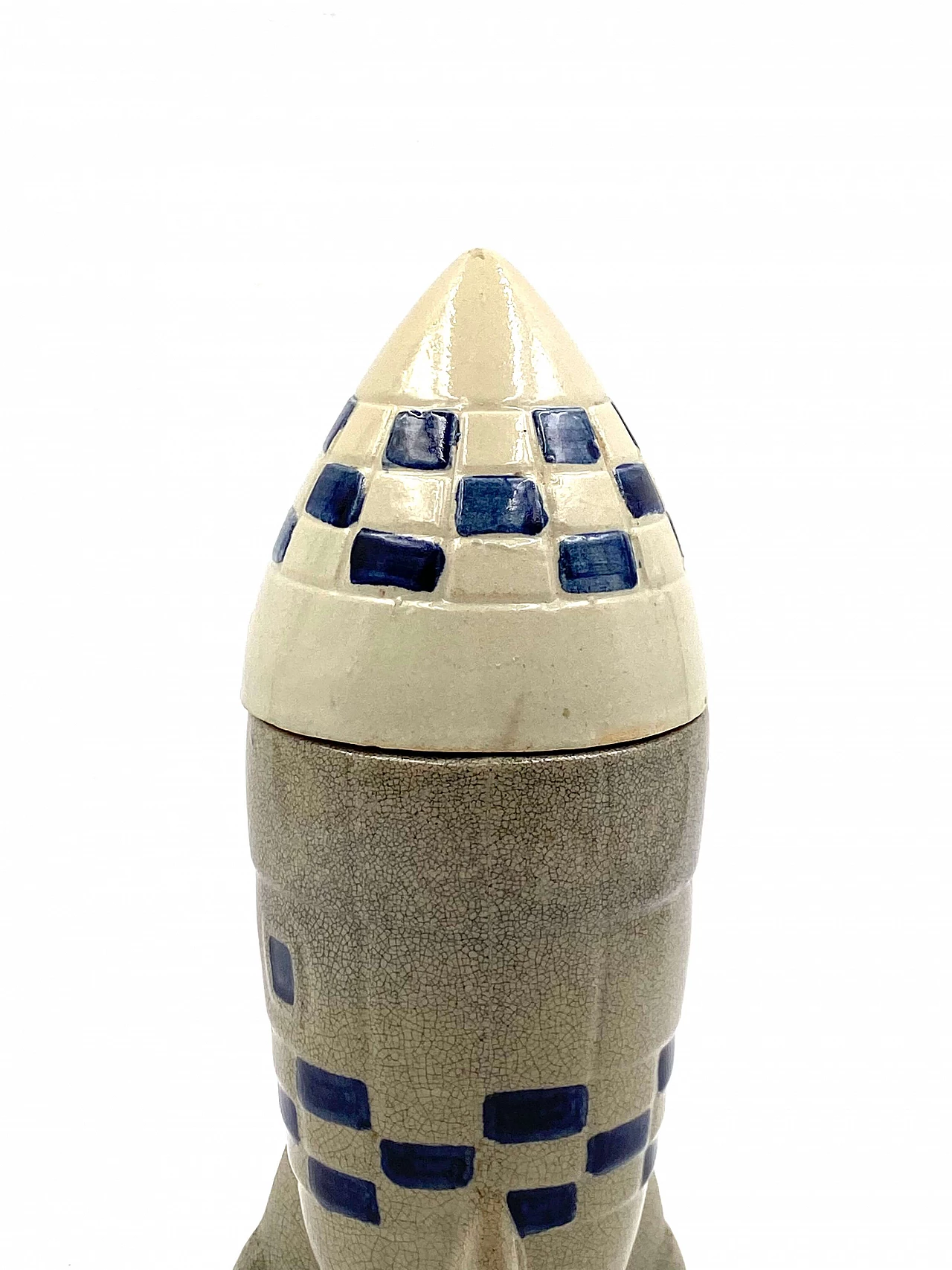 Rocket-shaped ceramic bottle, 1940s 12